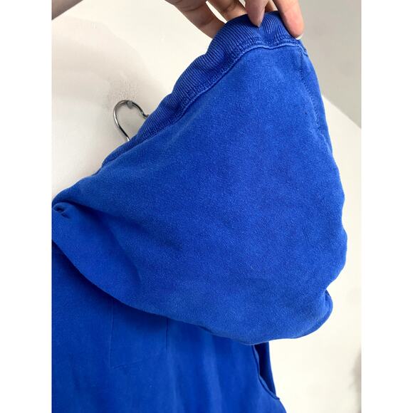 Y2K Aeropostale Men's Blue Branded Logo Hoodie L - Picture 7 of 11